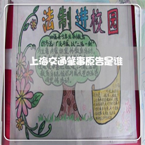 上海交通肇事原告是谁/2023021248179 上海交通肇事原告是谁/2023021248179