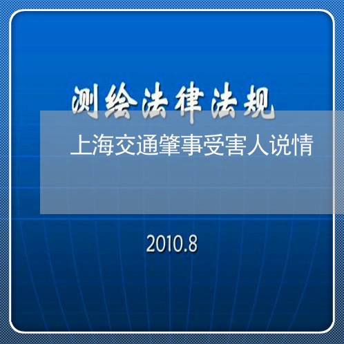 上海交通肇事受害人说情/2023022860815 上海交通肇事受害人说情/2023022860815