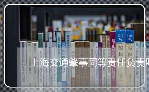 上海交通肇事同等责任负责吗/2023033120482