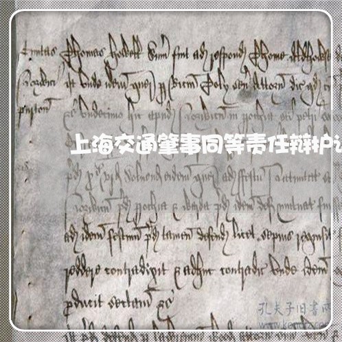 上海交通肇事同等责任辩护词/2023033173027