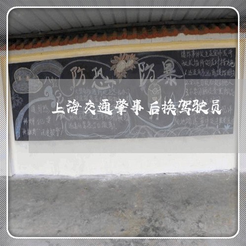 上海交通肇事后换驾驶员/2023022820517 上海交通肇事后换驾驶员/2023022820517