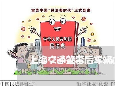 上海交通肇事后车辆违章扣分/2023033130582 上海交通肇事后车辆违章扣分/2023033130582