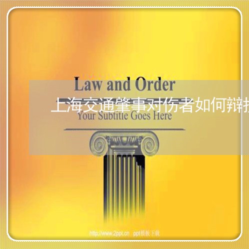 上海交通肇事对伤者如何辩护/2023033173814 上海交通肇事对伤者如何辩护/2023033173814