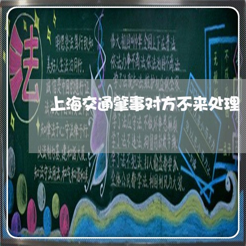 上海交通肇事对方不来处理/2023031804028 上海交通肇事对方不来处理/2023031804028