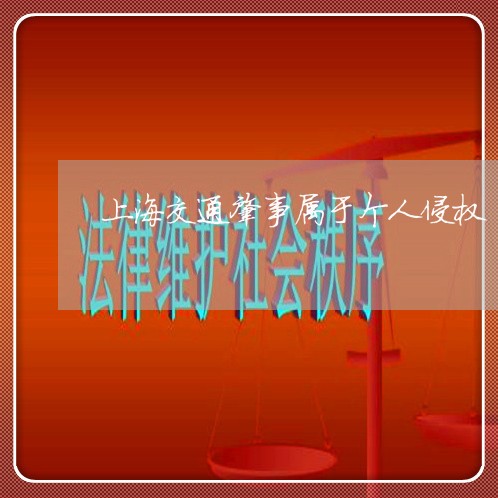 上海交通肇事属于个人侵权/2023031849360