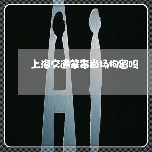 上海交通肇事当场拘留吗/2023022830515 上海交通肇事当场拘留吗/2023022830515
