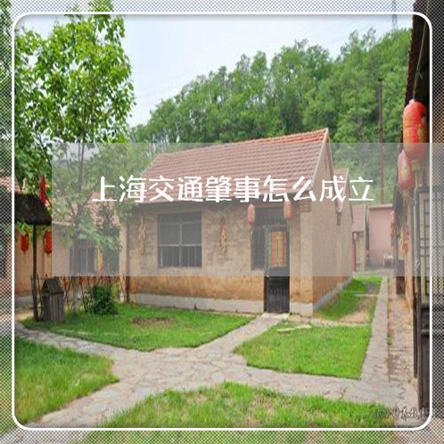 上海交通肇事怎么成立/2023021204059 上海交通肇事怎么成立/2023021204059