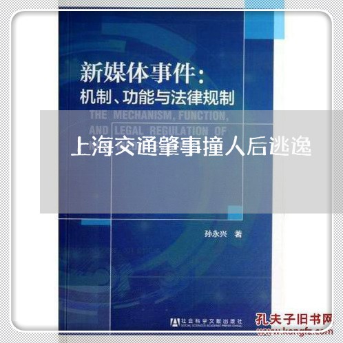 上海交通肇事撞人后逃逸/2023042217169