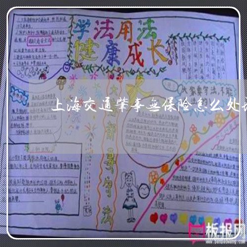 上海交通肇事无保险怎么处理/2023040197148 上海交通肇事无保险怎么处理/2023040197148