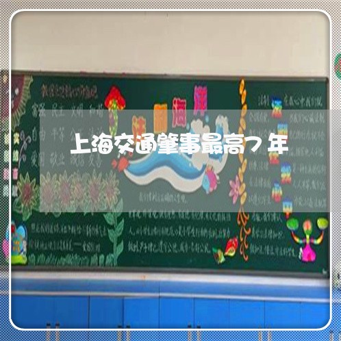 上海交通肇事最高7年/2023021237168 上海交通肇事最高7年/2023021237168