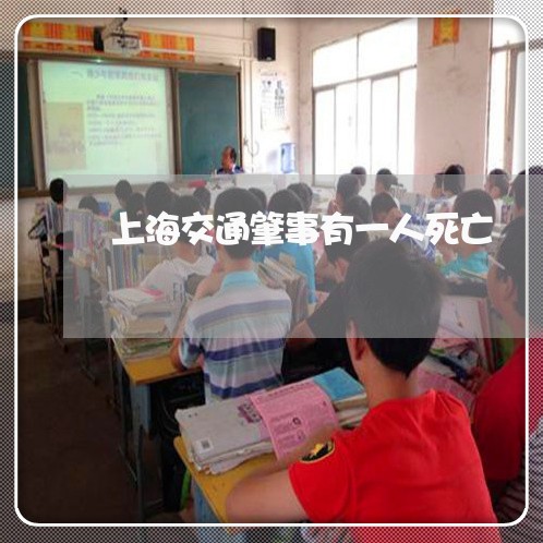 上海交通肇事有一人死亡/2023022848372
