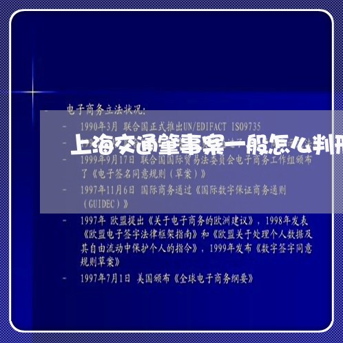 上海交通肇事案一般怎么判刑/2023040186826 上海交通肇事案一般怎么判刑/2023040186826