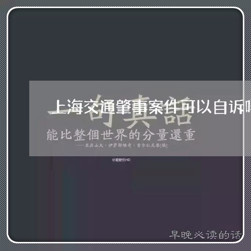 上海交通肇事案件可以自诉吗/2023033177470 上海交通肇事案件可以自诉吗/2023033177470