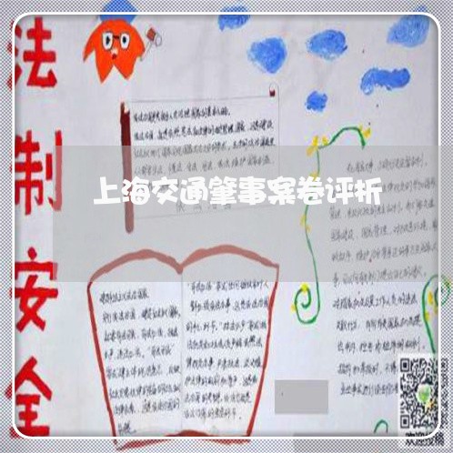 上海交通肇事案卷评析/2023021324379 上海交通肇事案卷评析/2023021324379