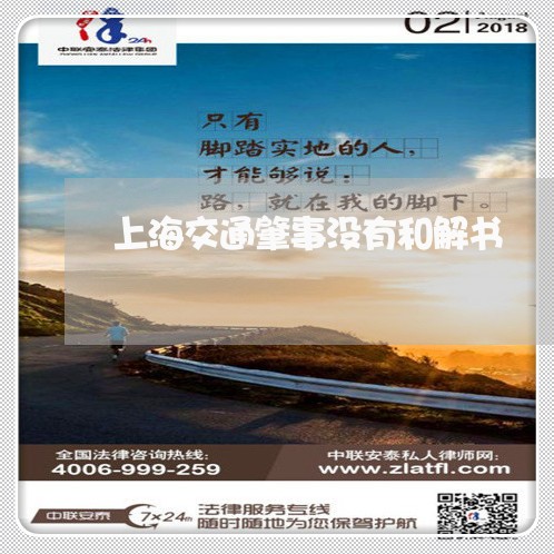 上海交通肇事没有和解书/2023022813038