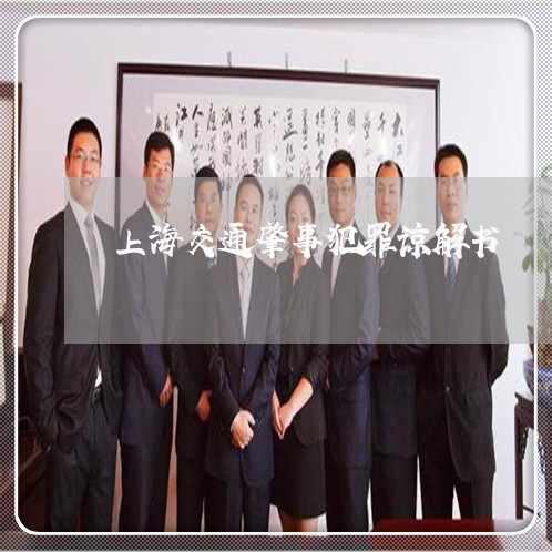 上海交通肇事犯罪谅解书/2023022892917