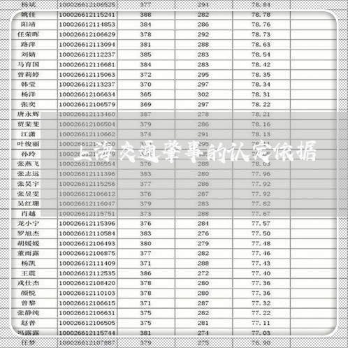 上海交通肇事的认定依据/2023042261505