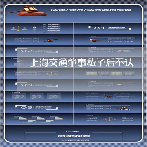 上海交通肇事私了后不认/2023022851482 上海交通肇事私了后不认/2023022851482