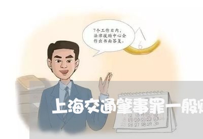 上海交通肇事罪一般赔偿多少/2023033115928