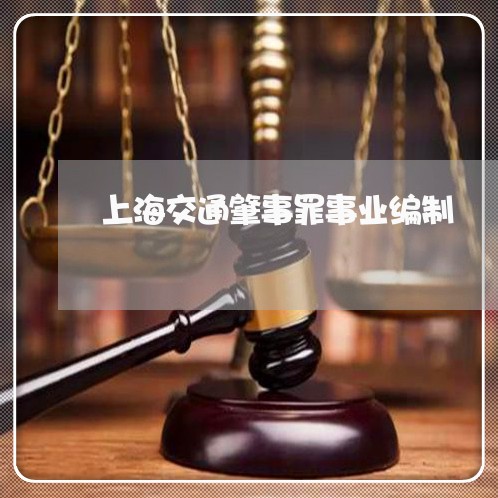 上海交通肇事罪事业编制/2023042205736