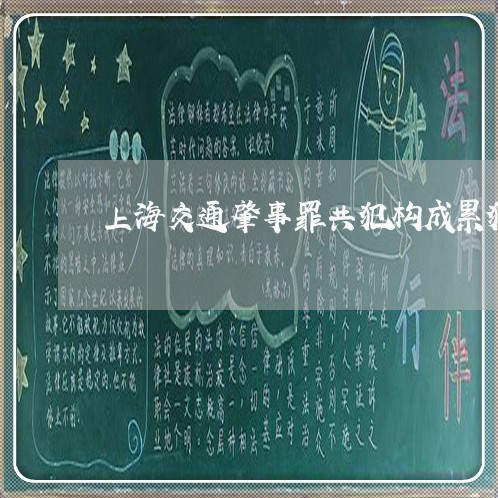 上海交通肇事罪共犯构成累犯/2023033117258 上海交通肇事罪共犯构成累犯/2023033117258
