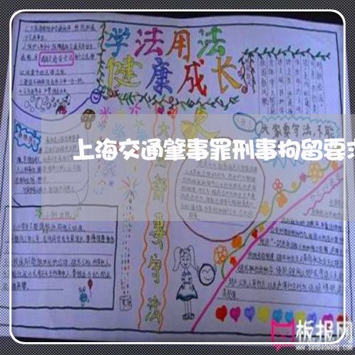 上海交通肇事罪刑事拘留要求/2023033160826