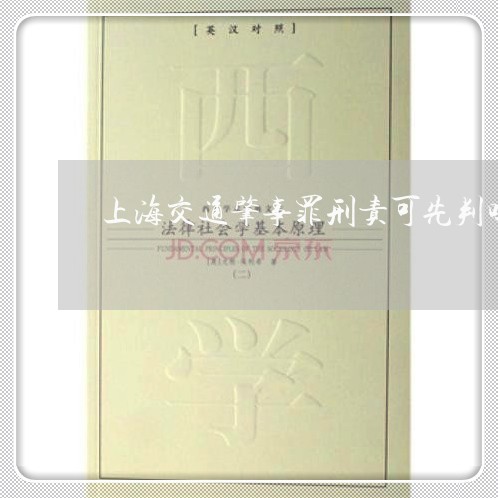上海交通肇事罪刑责可先判吗/2023033162582