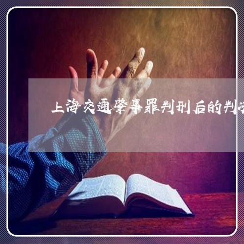 上海交通肇事罪判刑后的判决/2023033144704 上海交通肇事罪判刑后的判决/2023033144704