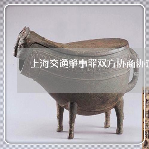 上海交通肇事罪双方协商协议/2023033115848 上海交通肇事罪双方协商协议/2023033115848