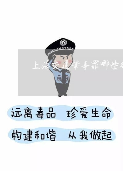 上海交通肇事罪哪些行为/2023042140405