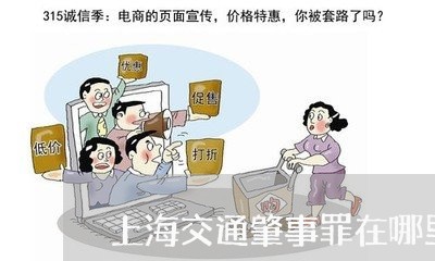上海交通肇事罪在哪里服刑/2023031794694 上海交通肇事罪在哪里服刑/2023031794694