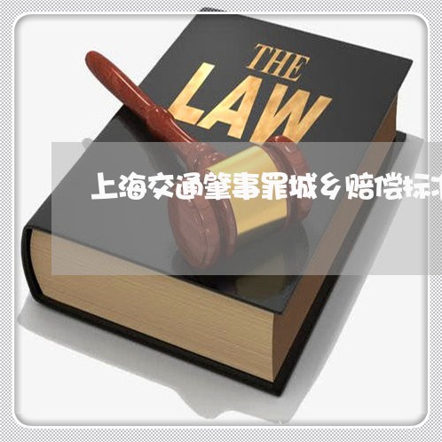 上海交通肇事罪城乡赔偿标准/2023033112956 上海交通肇事罪城乡赔偿标准/2023033112956