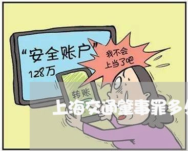 上海交通肇事罪多久立案/2023042159251