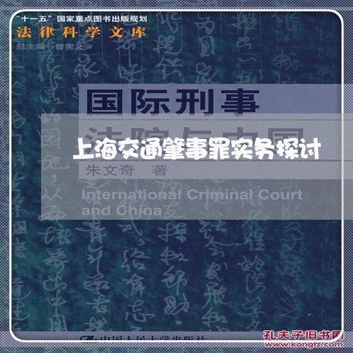 上海交通肇事罪实务探讨/2023022786247
