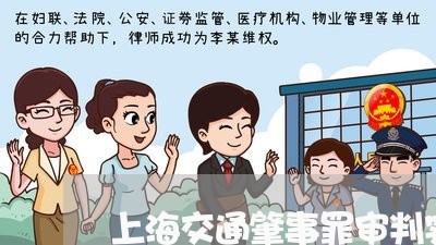 上海交通肇事罪审判实例/2023022705947