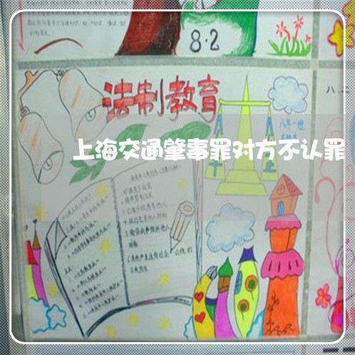 上海交通肇事罪对方不认罪/2023031772782 上海交通肇事罪对方不认罪/2023031772782