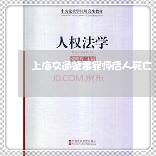 上海交通肇事罪师后人死亡/2023033057169