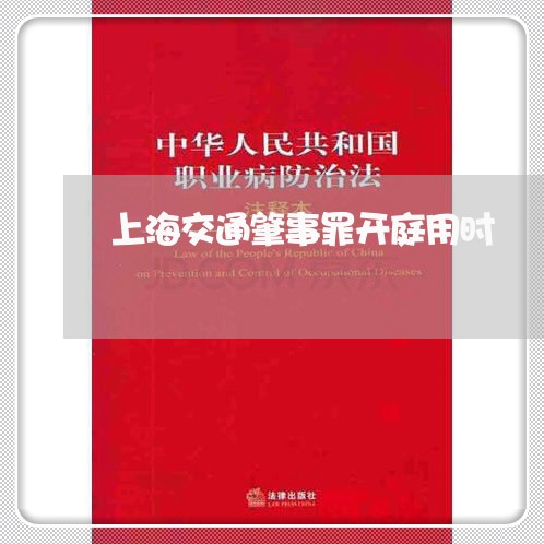 上海交通肇事罪开庭用时/2023042151714