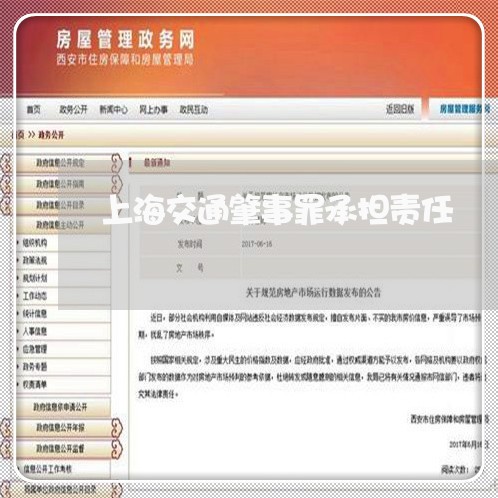 上海交通肇事罪承担责任/2023042138967