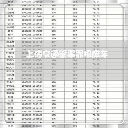 上海交通肇事罪报废车/2023021292528 上海交通肇事罪报废车/2023021292528