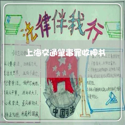 上海交通肇事罪收押书/2023021274815 上海交通肇事罪收押书/2023021274815