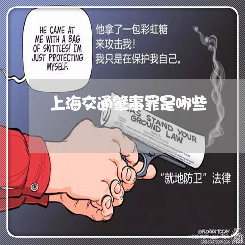 上海交通肇事罪是哪些/2023021249592 上海交通肇事罪是哪些/2023021249592