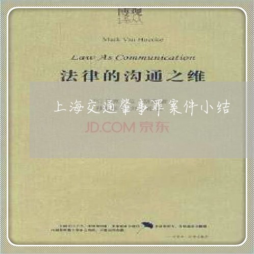 上海交通肇事罪案件小结/2023022765280 上海交通肇事罪案件小结/2023022765280