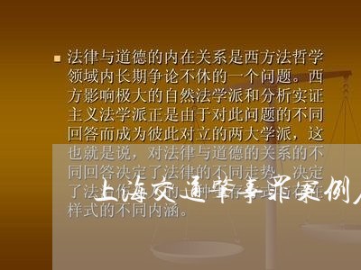 上海交通肇事罪案例启示/2023042131482