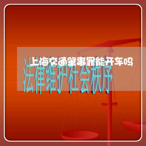 上海交通肇事罪能开车吗/2023022836249 上海交通肇事罪能开车吗/2023022836249