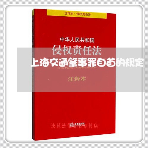 上海交通肇事罪自首的规定/2023033051506