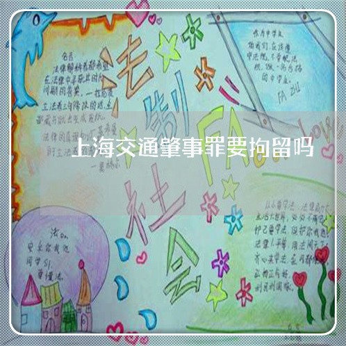 上海交通肇事罪要拘留吗/2023022829172