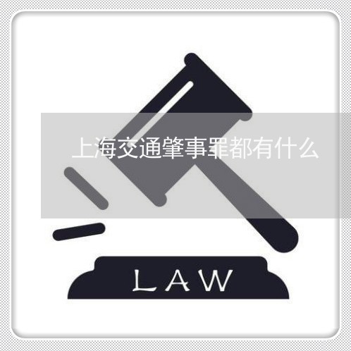 上海交通肇事罪都有什么/2023042171684