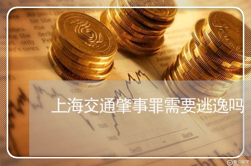 上海交通肇事罪需要逃逸吗/2023031758171