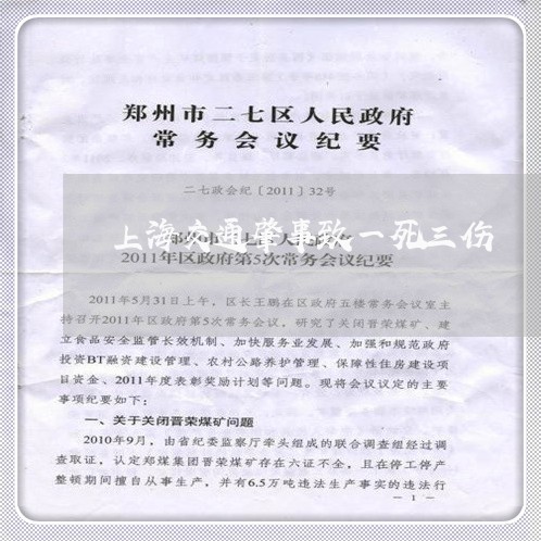上海交通肇事致一死三伤/2023022885815 上海交通肇事致一死三伤/2023022885815